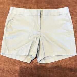 J. Crew Factory Broken In Chino Shorts Blue 5" inseam NWT Women Size 6